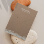 Earring Display Card | Rustic Kraft Baby's Breath<br><div class="desc">Rustic Kraft Baby's Breath Floral Earring Display Cards.</div>