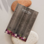 Earring Display Card Rustic Wood Burgundy Floral<br><div class="desc">Rustic Wood Burgundy Floral Earring Display Cards.</div>