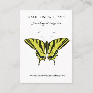 Earring Display Card Vintage Butterfly
