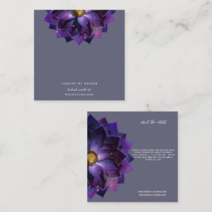 Earring Display, Mystical Lotus Mandala Crafters Square Business Card