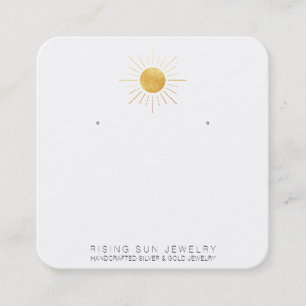 *~* EARRING DISPLAY QR Social Media Icons Square B Business Card