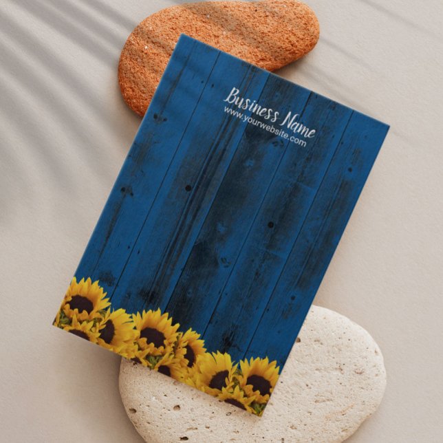 Earring Display Rustic Sunflower Navy Blue Wood (Creator Uploaded)