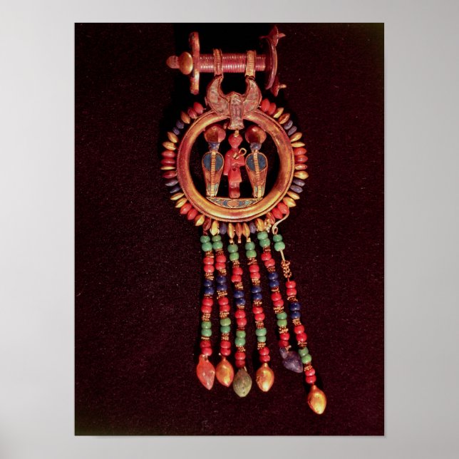 Earring from the Tomb of Tutankhamun Valley Poster (Front)