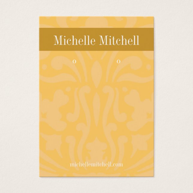 Earring Holder - Business Card |sdmskpch (Front)