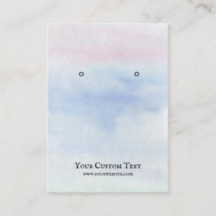 Earring Jewellery Display Card • Pastel Watercolor