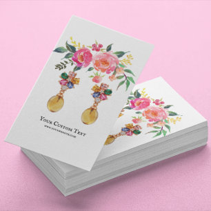 Earring Jewellery Display Card • Watercolor Floral