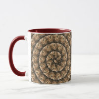 Ears Of Wheat In A Spiral Wheat Pattern,