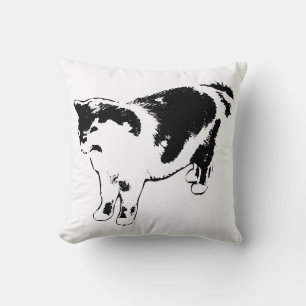 Ears On, Vibe Unbothered Throw Pillow