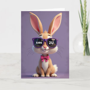 Ears To You Funny Bunny Card