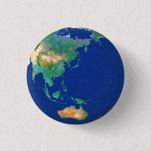 Earth 1 Inch Round Button