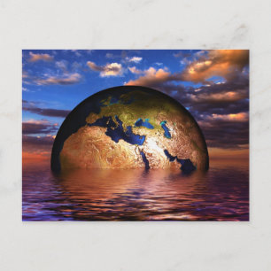 earth-216834 FANTASY SCIENCEFICTION PLANETS ALIEN Postcard