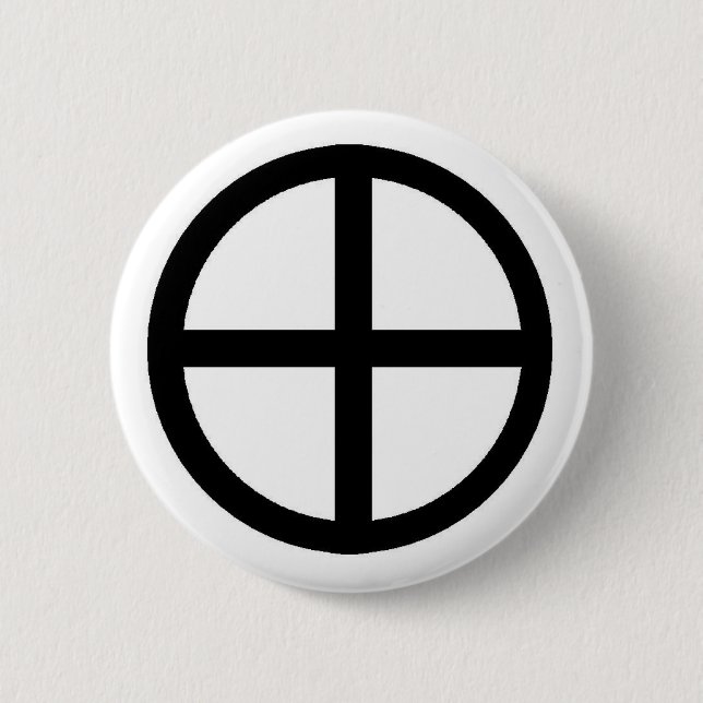 EARTH 2 INCH ROUND BUTTON (Front)