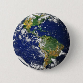 Earth 2 Inch Round Button