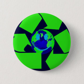 Earth 2 Inch Round Button