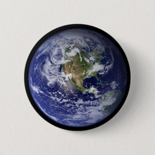 Earth 2 Inch Round Button
