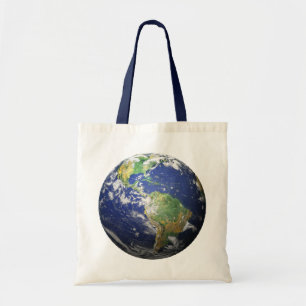 Earth - 3D Effect Tote Bag