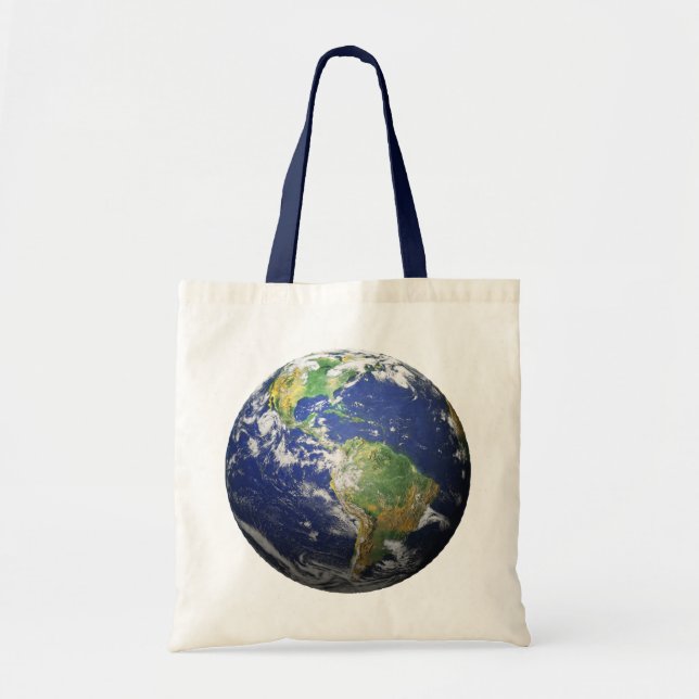 Earth - 3D Effect Tote Bag (Front)