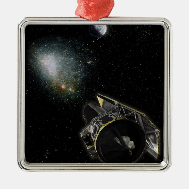 Earth, a Milky Way object Metal Ornament (Front)