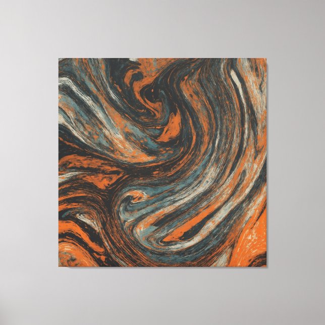 Earth Abstraction Canvas Print (Front)