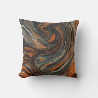 Earth Abstraction Throw Pillow