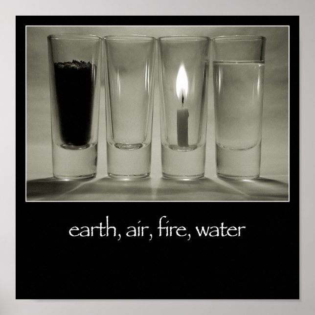 earth, air, fire, water Poster (Front)