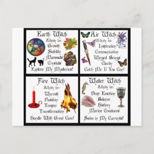 Earth Air Water Fire Postcard
