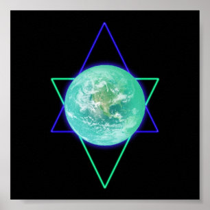 Earth Alignment Sigil Poster