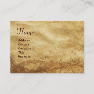 EARTH / ALLEGORY WITH WILD ANIMALS BUSINESS CARD