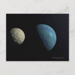 Earth and moon postcard<br><div class="desc">Asset ID: 78318535 / Michael Saul / Earth and moon</div>