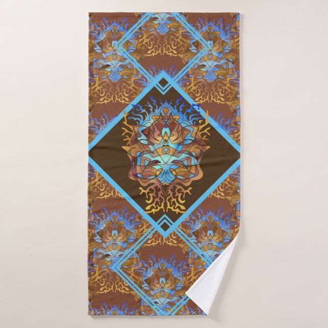 Earth and Sky Mandala Bath Towel Set (Bath Towel)