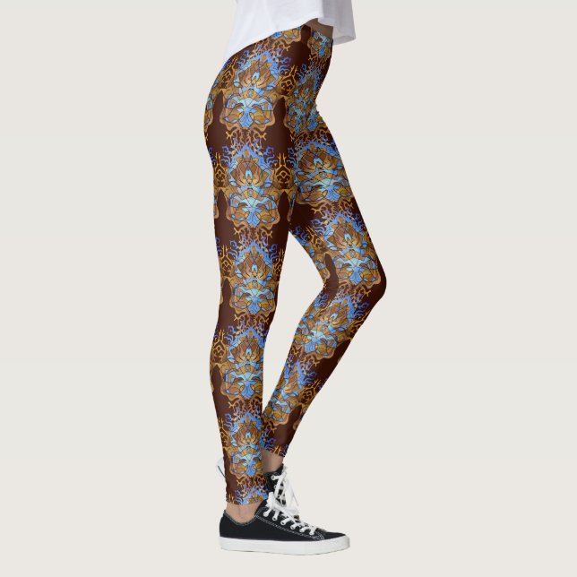 Earth and Sky Mandala Leggings (Right)