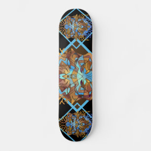 Earth and Sky Mandala Skateboard