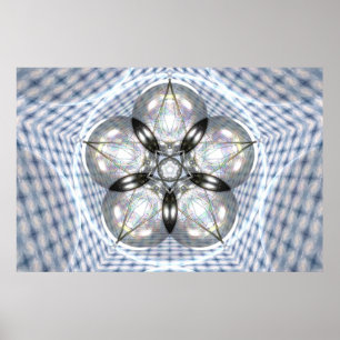 Earth And Venus Per Martineau Poster