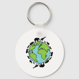 Earth Animals Wildlife Conservation Environmentali Keychain
