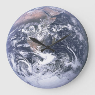 Earth - Apollo 17 Photo Large Clock