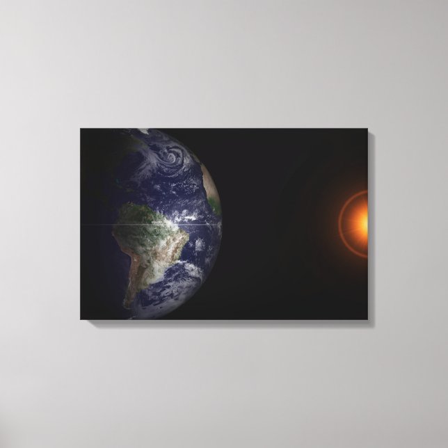 Earth At Its Equinox. Canvas Print (Front)