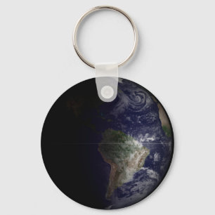 Earth At Its Equinox. Keychain