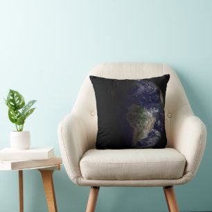 Earth At Its Equinox. Throw Pillow
