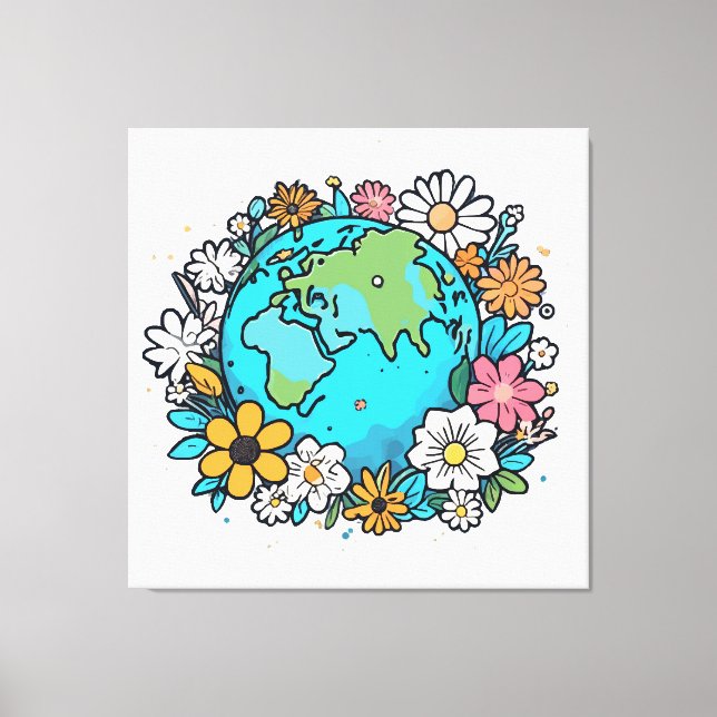 Earth Beauty Canvas Print (Front)
