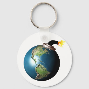 Earth bomb keychain