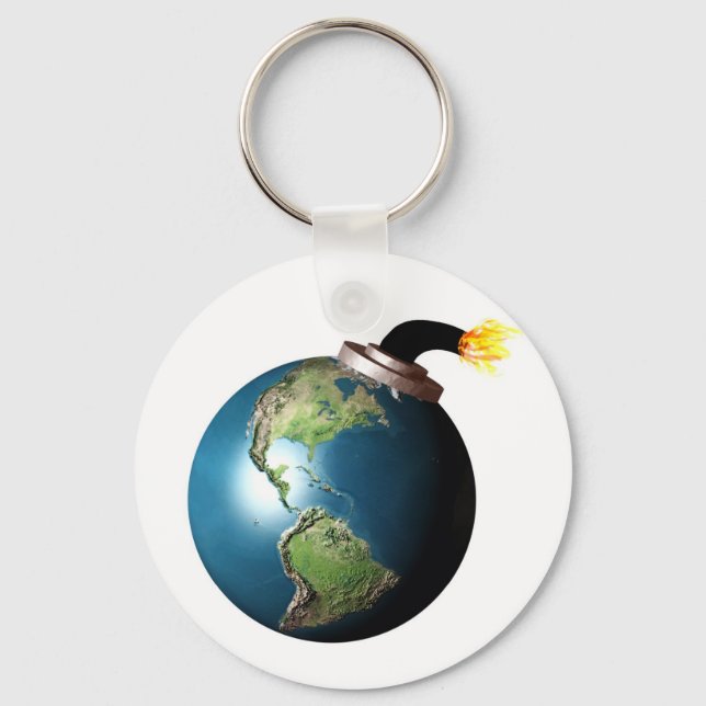 Earth bomb keychain (Front)