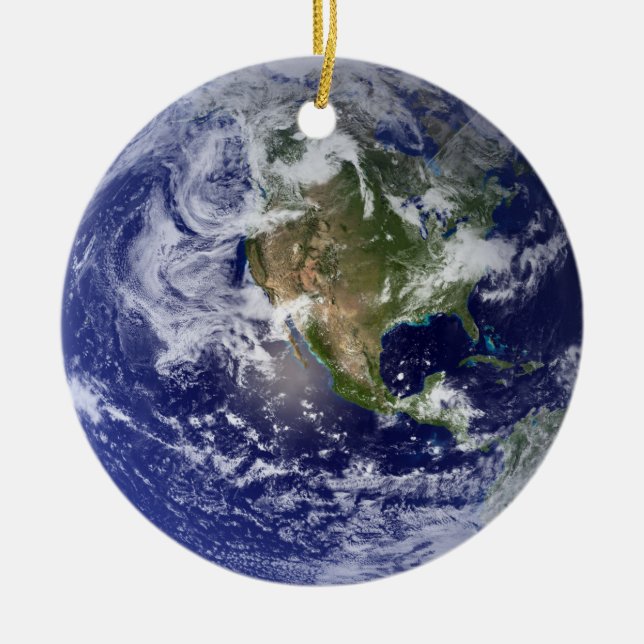 Earth: Both East West Hemispheres Ornament (Front)