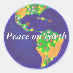 Earth bouquet - Peace on earth stickers