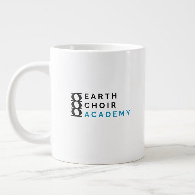 Earth Choir Academy Logo Jumbo Pint Large Coffee Mug (Left)