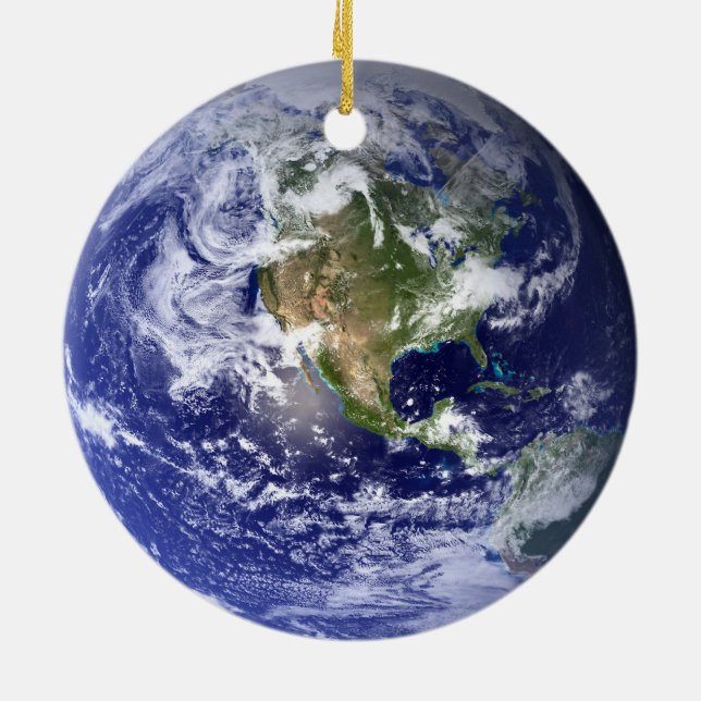 Earth Circle Ceramic Ornament (Back)