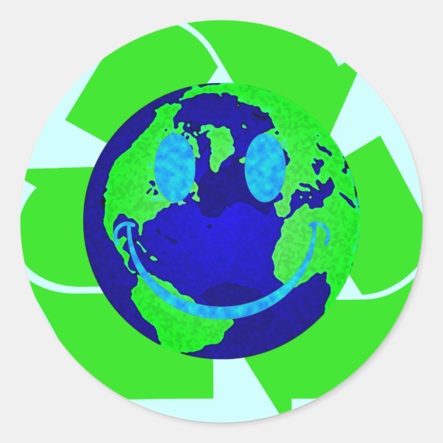 Earth Classic Round Sticker (Front)