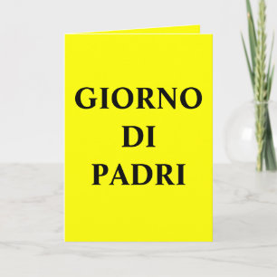 Earth Collections Happy Fathers Day (ITALIAN) Card