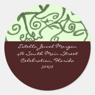 Earth Colours Classic Round Sticker