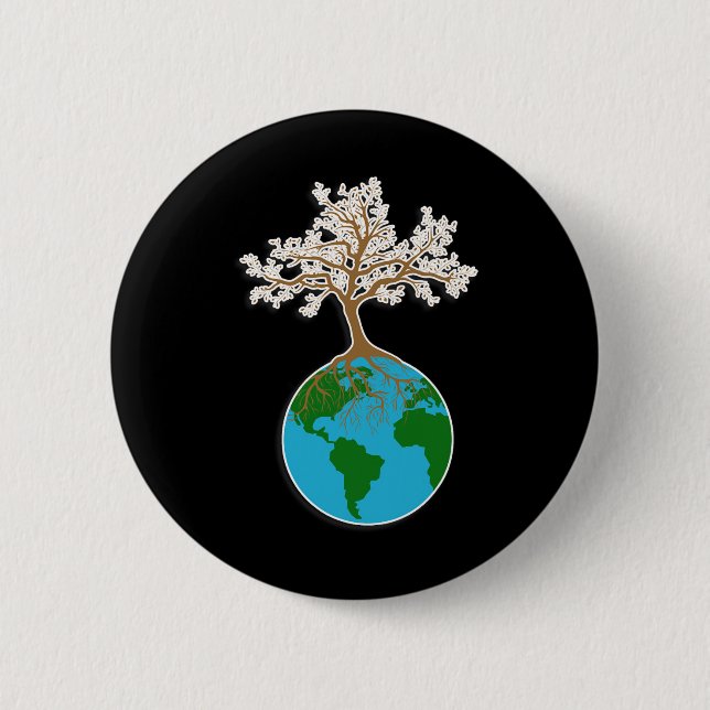 Earth Day 1  2 Inch Round Button (Front)