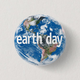 Earth Day 1 Inch Round Button